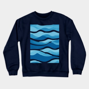 Sea Waves Crewneck Sweatshirt